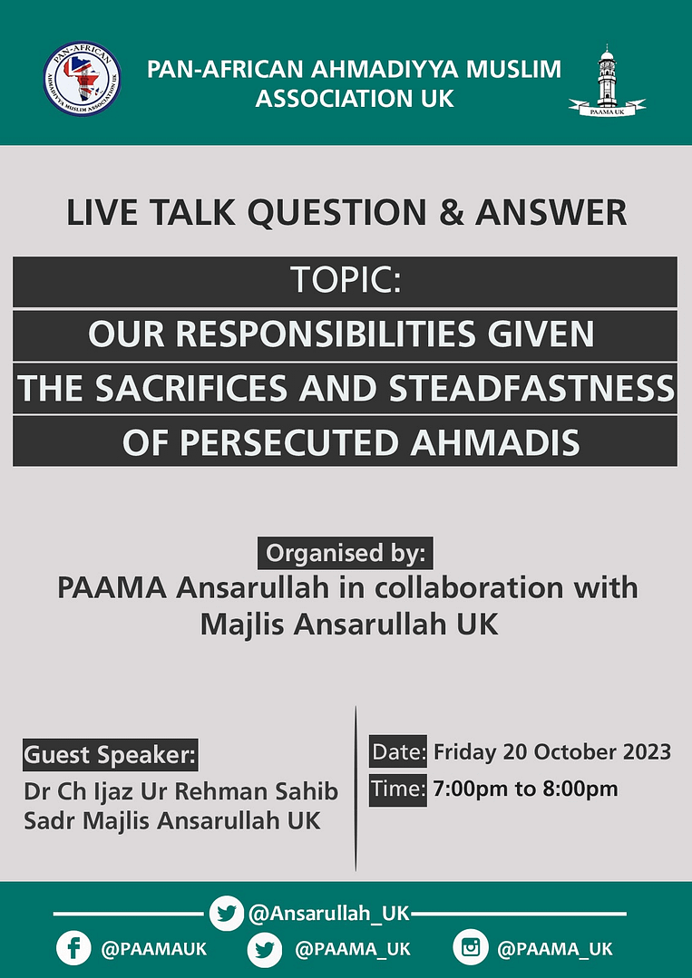 Live Talk and Question and answer